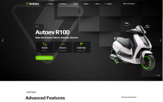 Website para veículos eléctricos