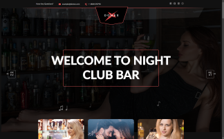 Website para discotecas, espetáculos, DJs