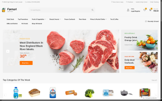 Website de orgânicos e mercearia