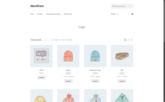 Website para loja online minimalista